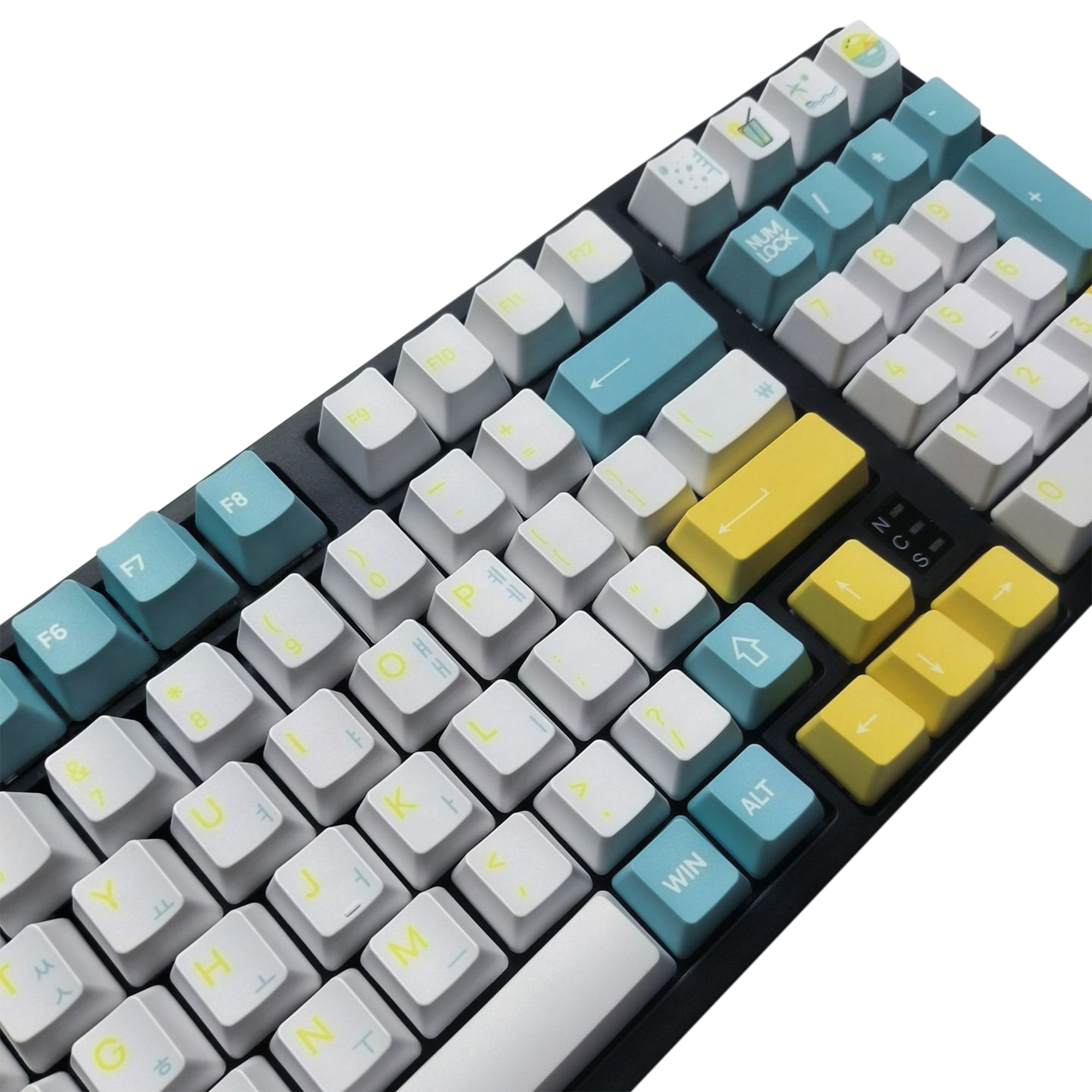 Sea Salt Soda Theme XDA/OEM Profile PBT Keycaps Set KeyGeak