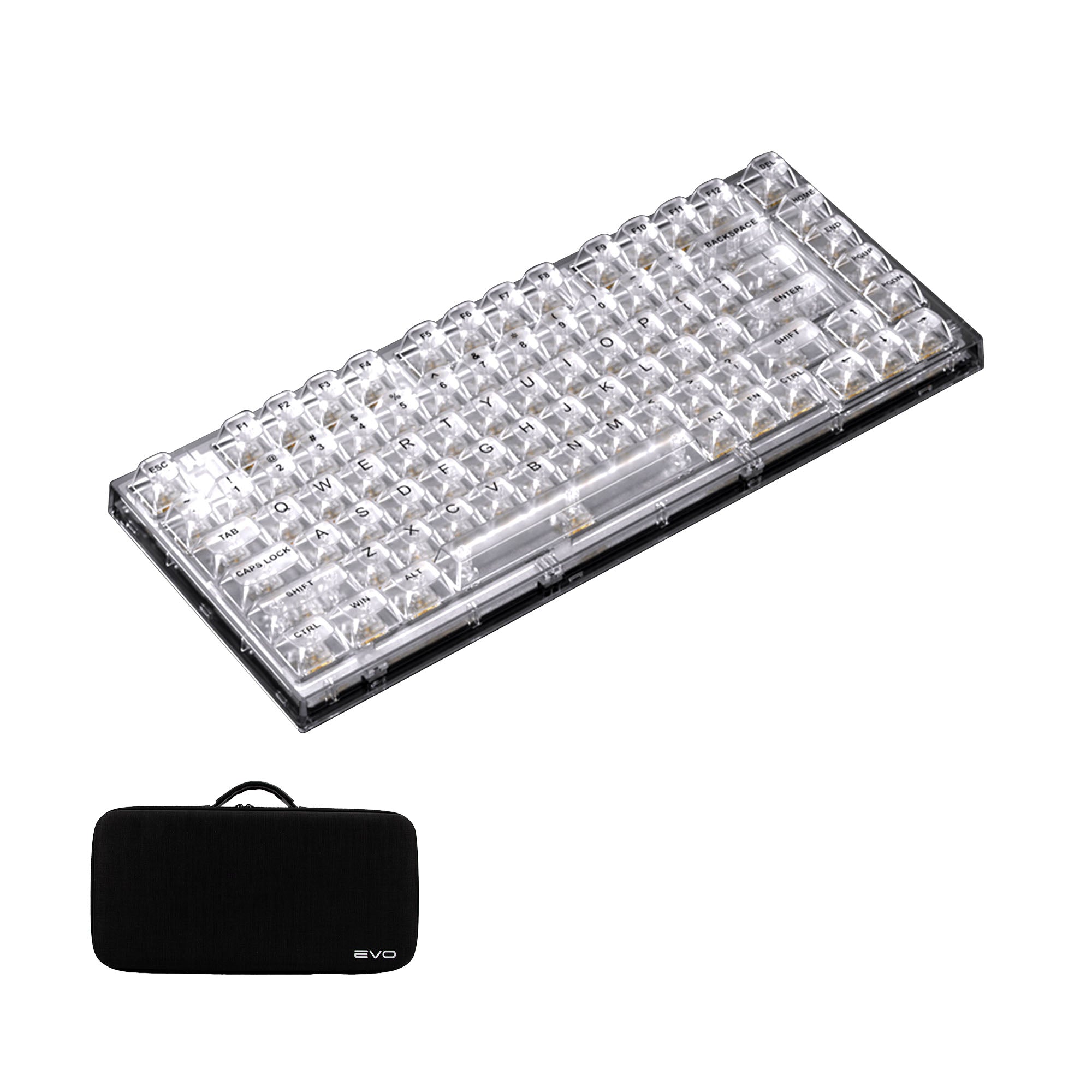 X75 Transparent Mechanical Gaming Keyboard – KeyGeak