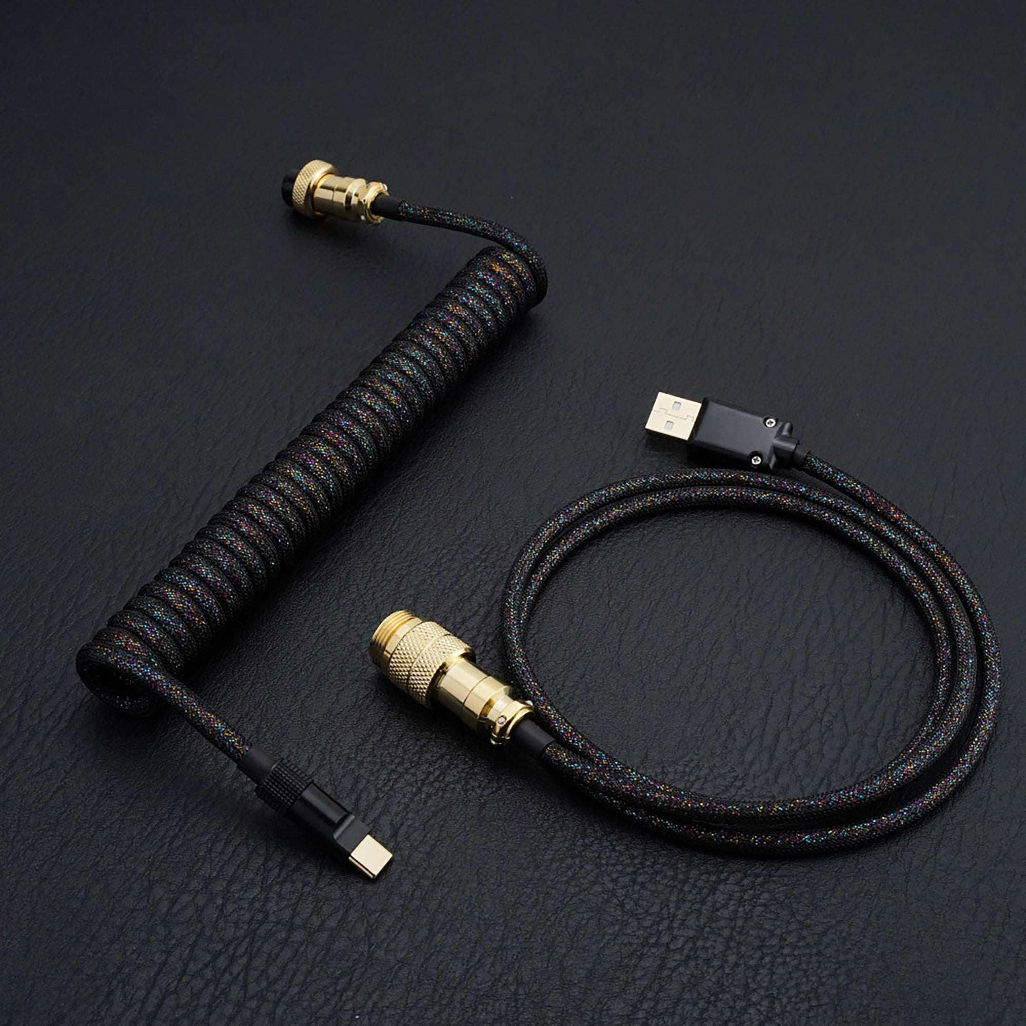 Cyberpunk And Black Gold Circus Custom Mechanical Keyboard Cable – KeyGeak