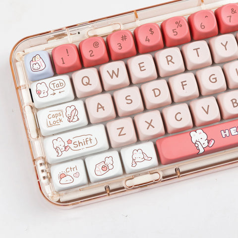 cartoon-rabbit-profile-keycap-set