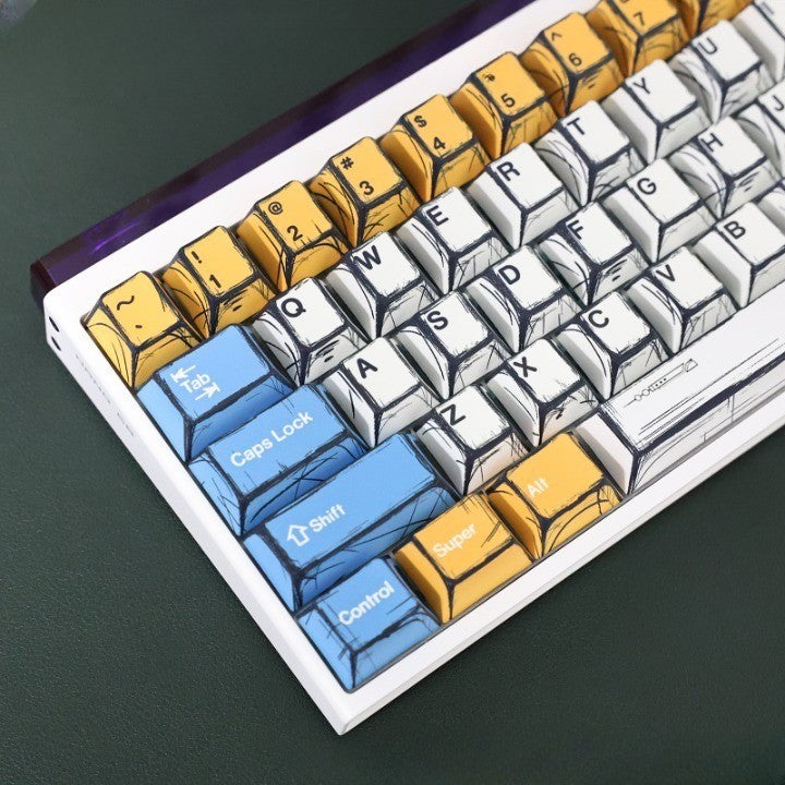 Comic-line Gundam Cherry Profile Keycaps Set – KeyGeak