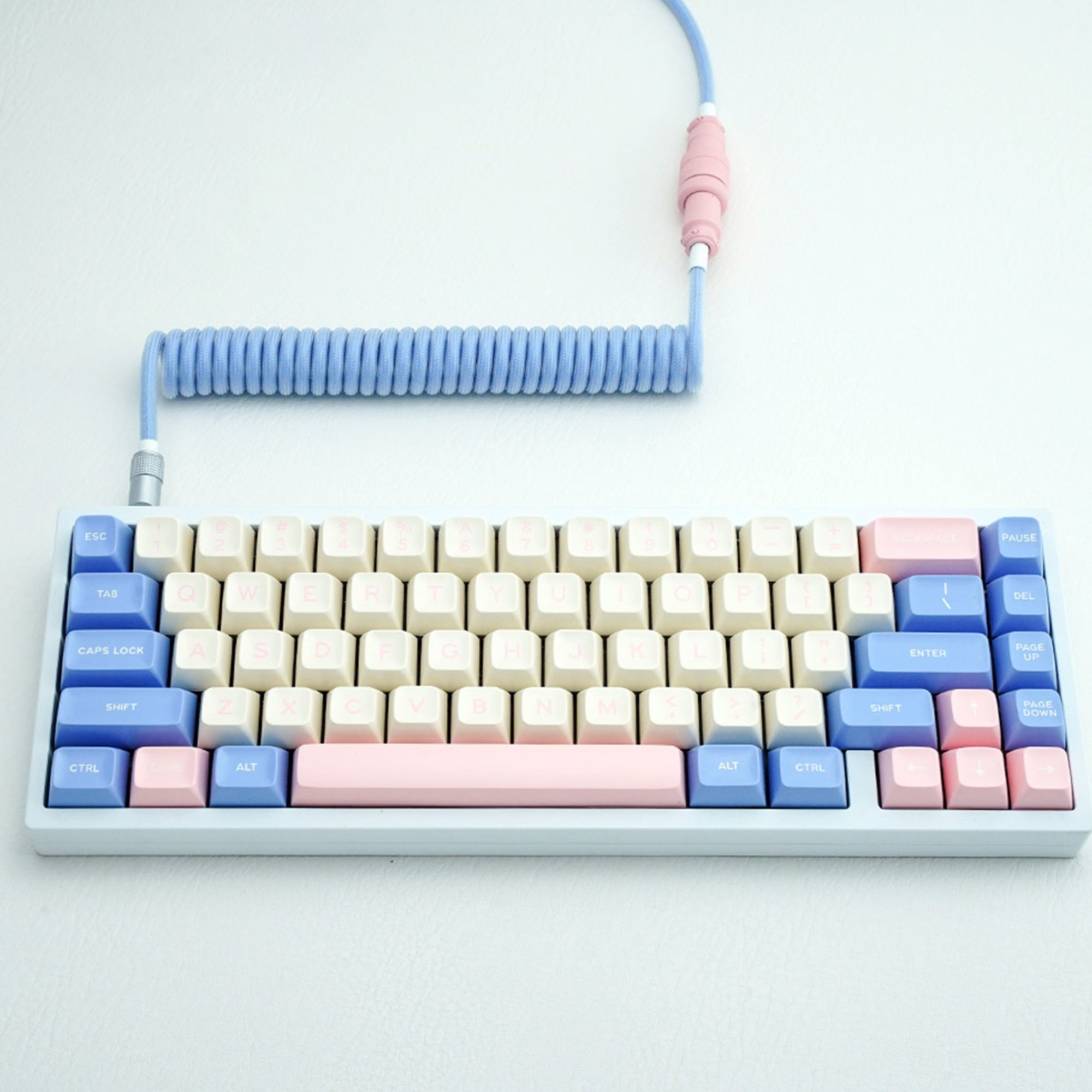 Custom Coiled shops USB Keyboard Cable - Bubble Gum Theme