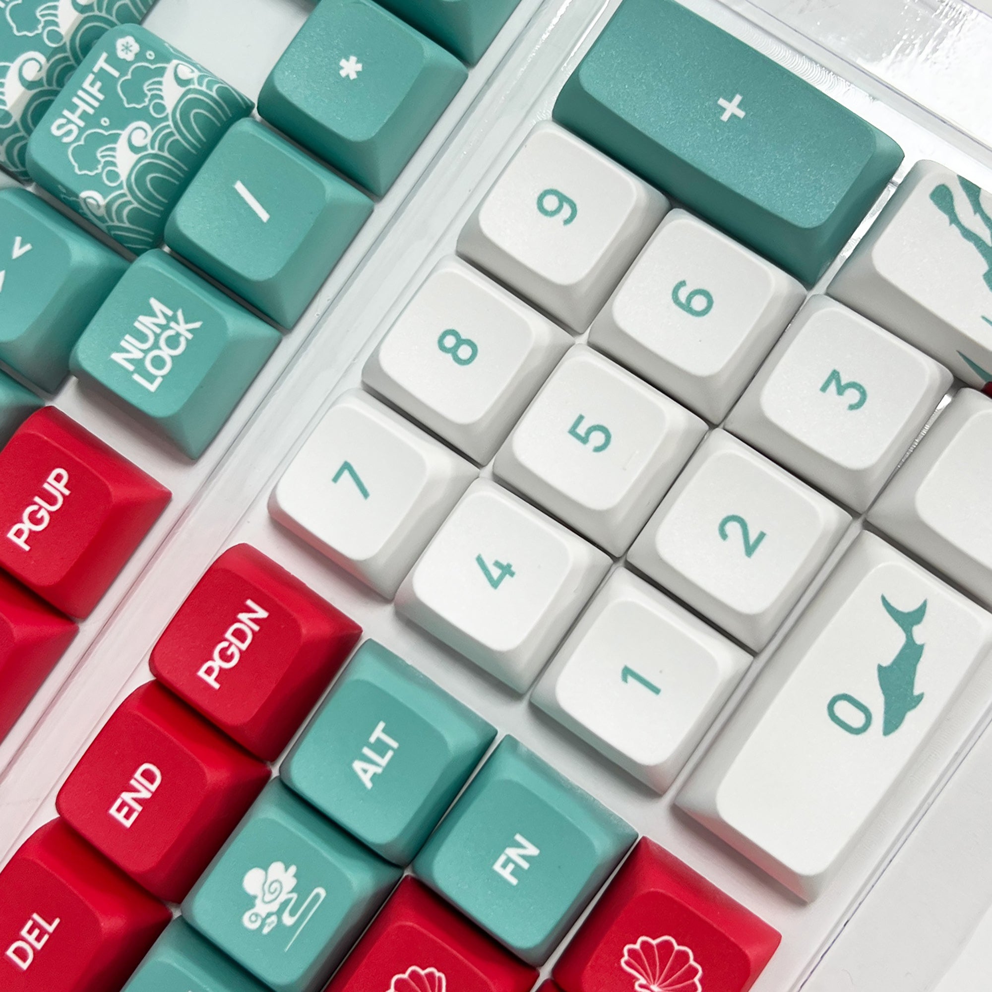 Coral Sea Theme English Arabic PBT Keycap Set – KeyGeak