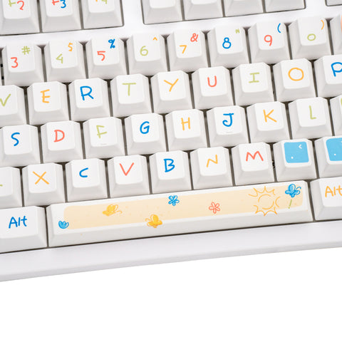 DIY-KEYCAPS-doodle-series-keycap-set-pbt-cherry-profile-kindergarten-layout