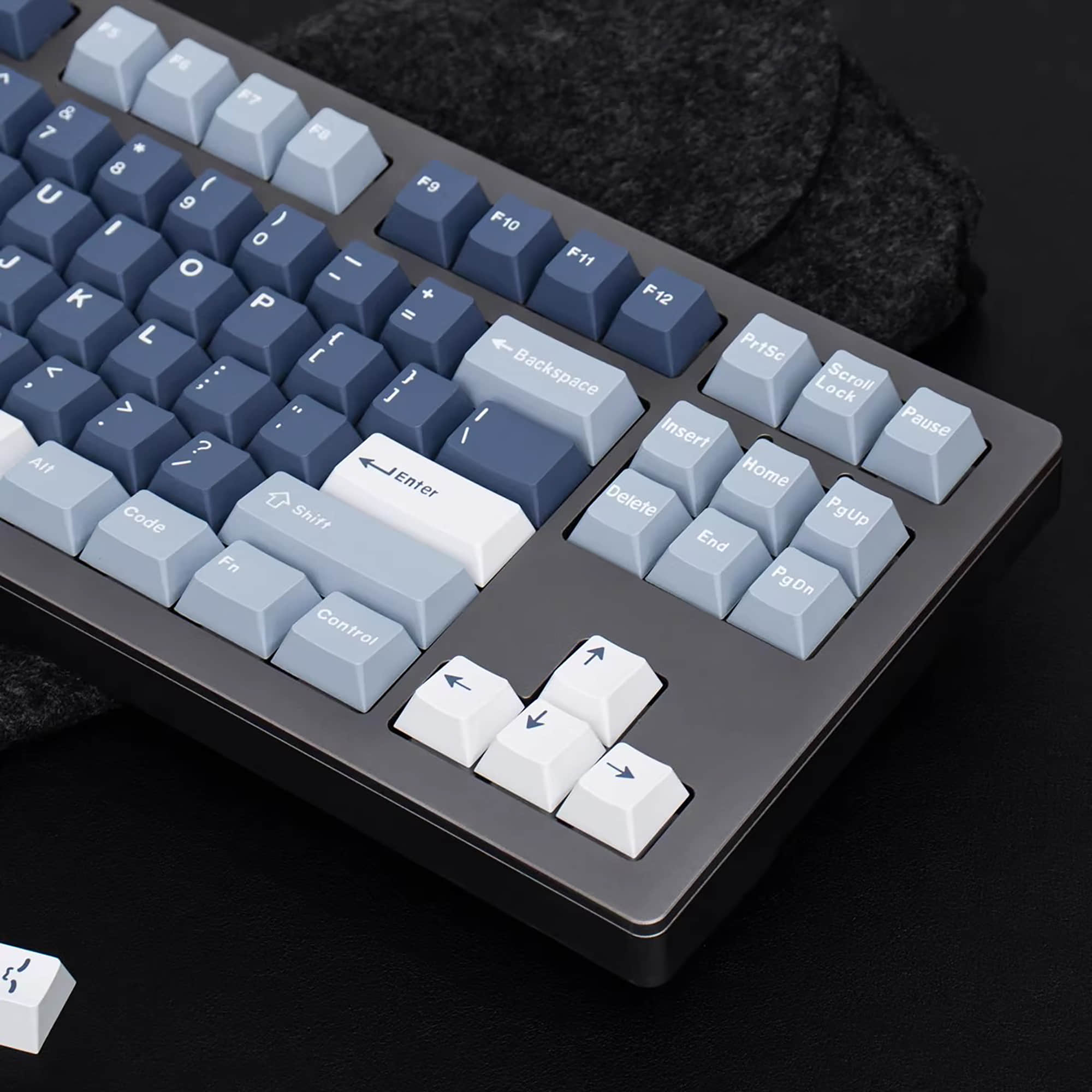 Gray Blue Doubleshot Keycaps Cherry Profile ABS – KeyGeak