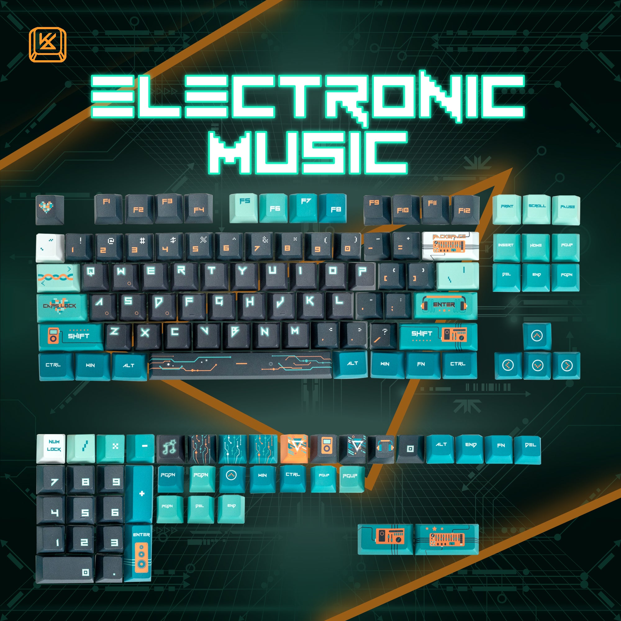 Electronic Music Keycaps – KeyGeak