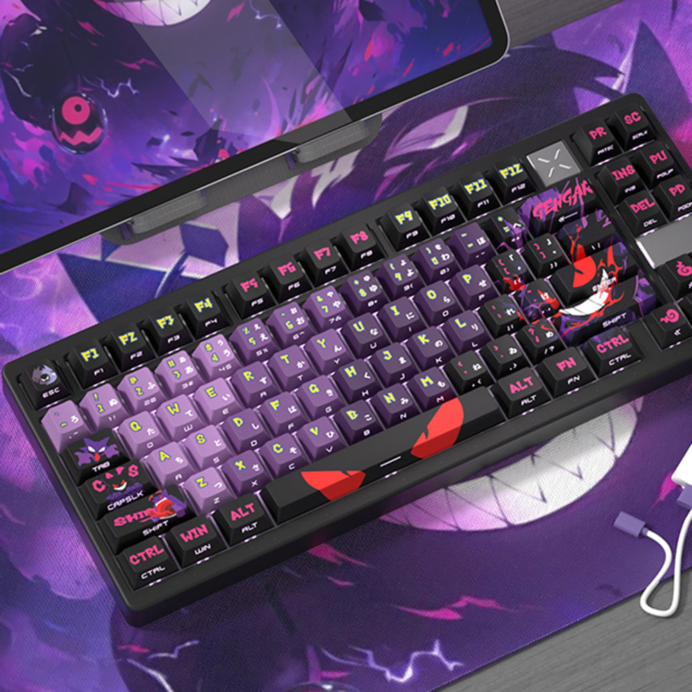 Gengar Dual-tone Cherry Profile PBT/PC Keycaps – KeyGeak