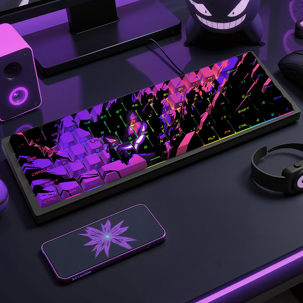 chikarry♪ Amazon.com: GMKWTL XVX Shine Through Blue Keycaps, Doubleshot PBT