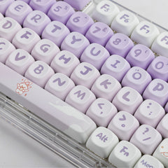 gradient-purple-bunny-pbt-keycap-set