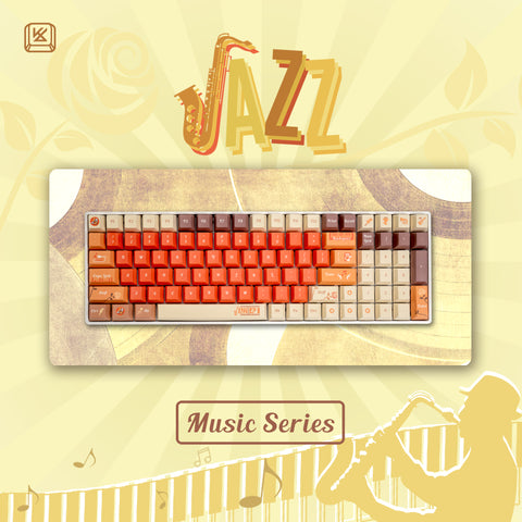 Jazz Music Series Hot-Swap RGB Mechanical Keyboard
