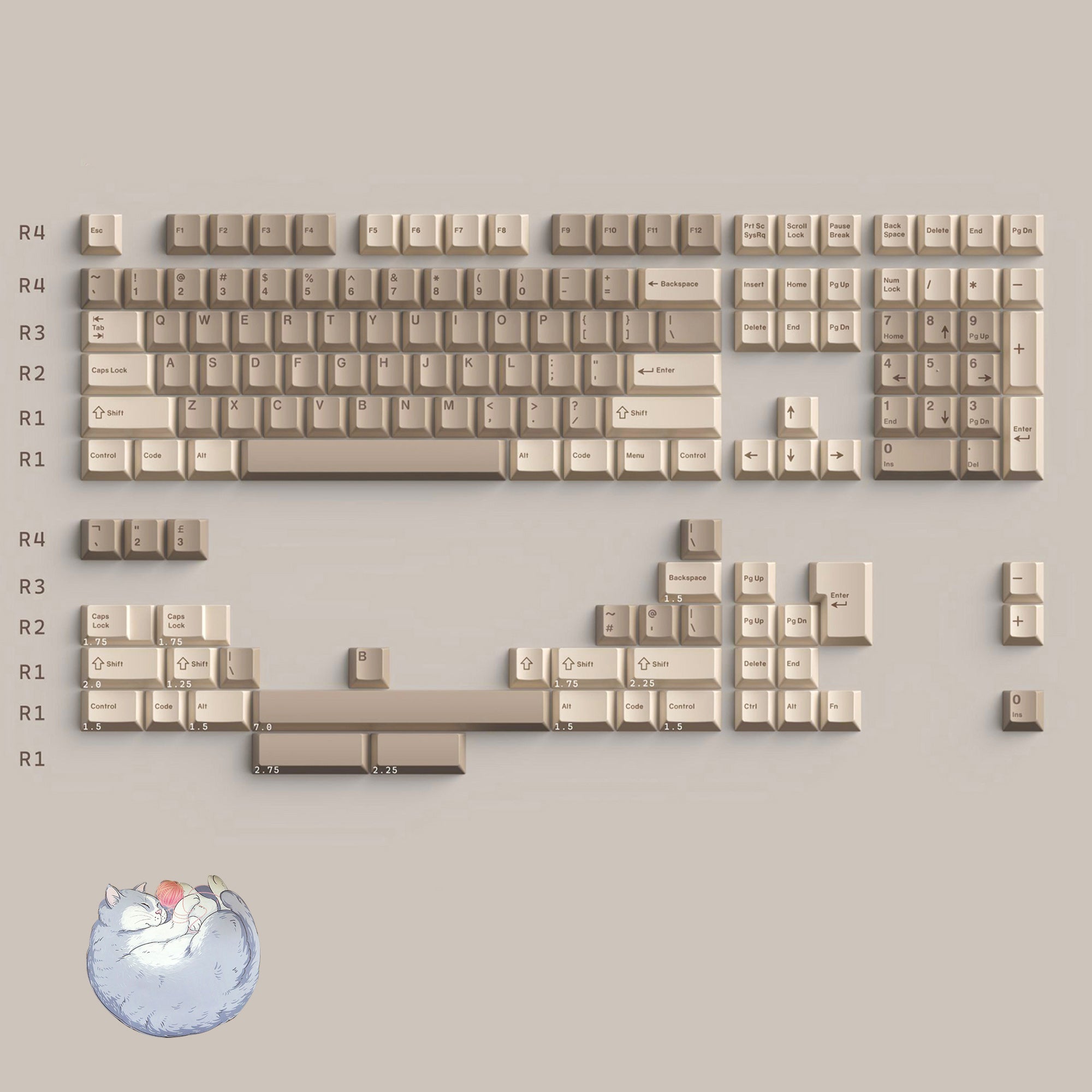 jkdk-lumberjack-cherry-profile-pbt-keycaps-set-full-set