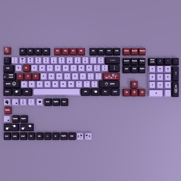 【WINE】PBT Cherry Profile Mechanical Keyboard Keycaps Set – KeyGeak