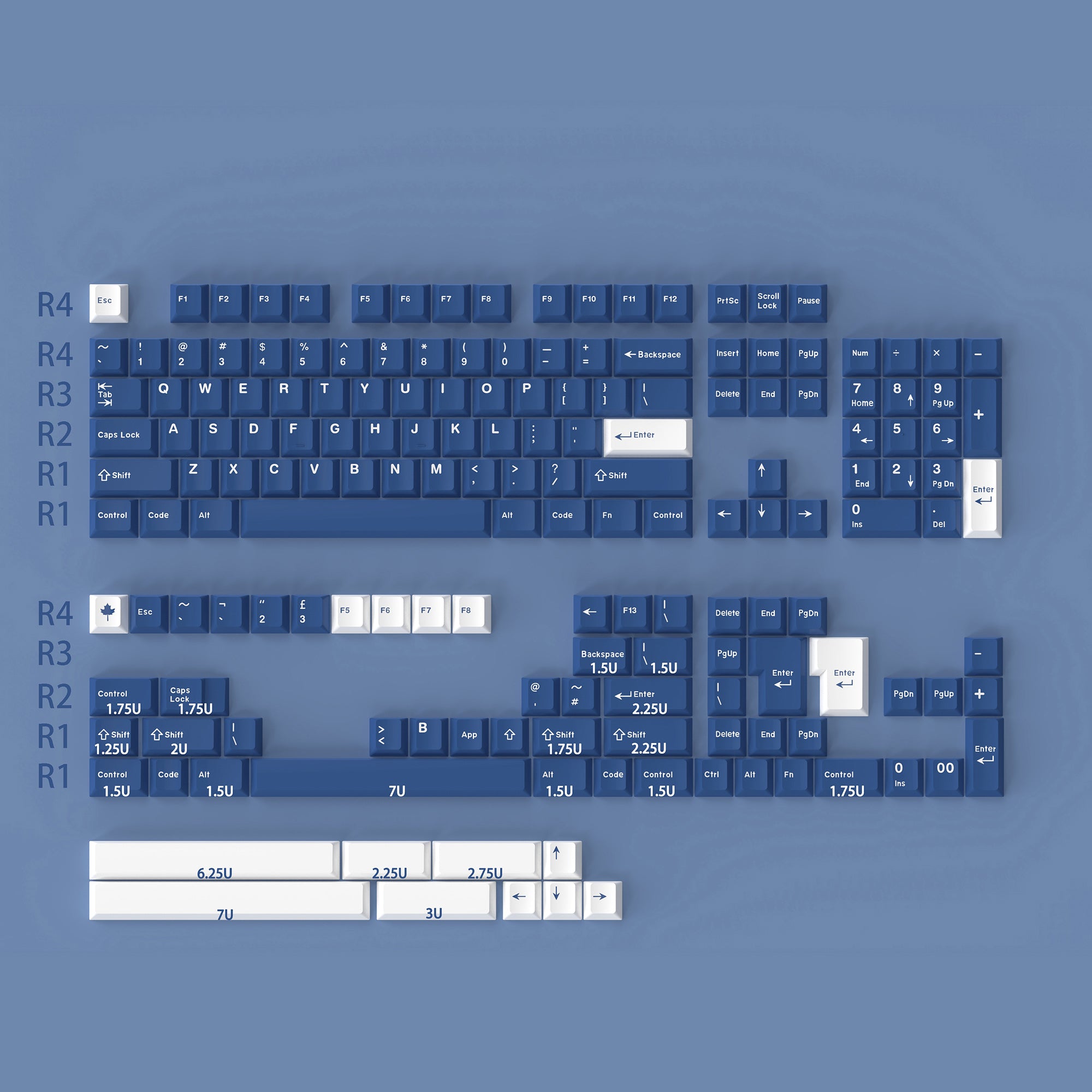 klein-blue-cherry-profile-abs-keycaps-set-172-keys