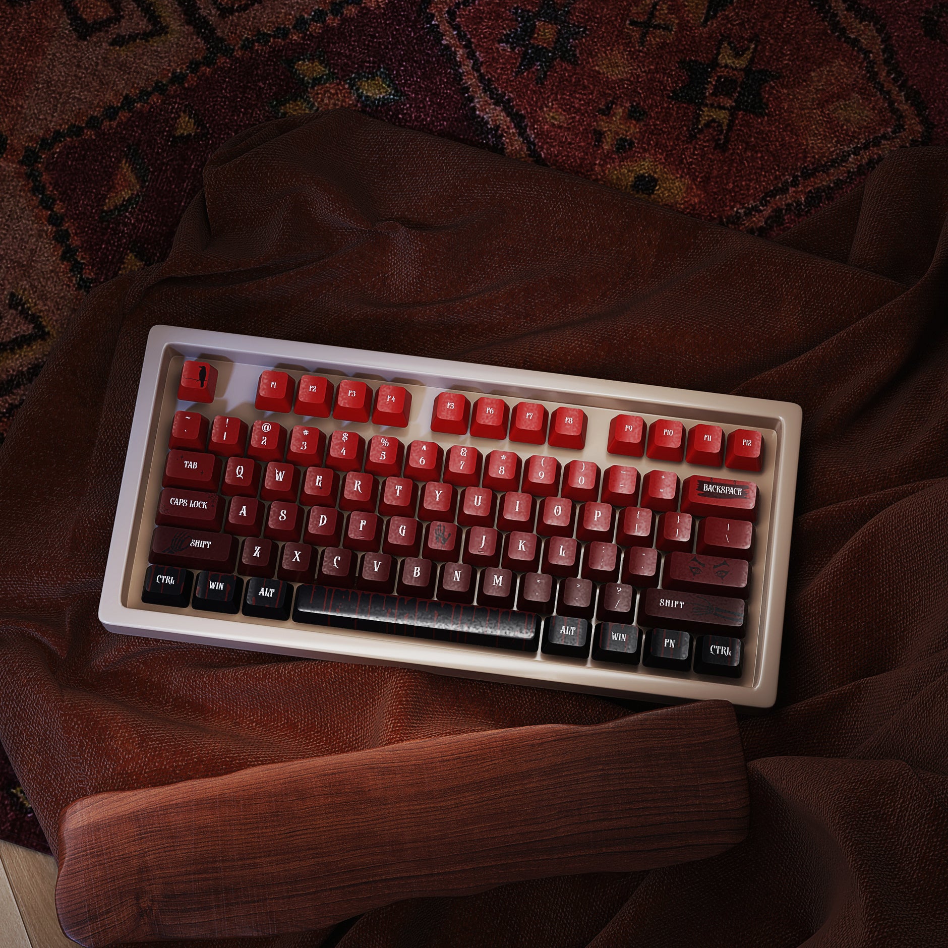 キーボード Keygeak Little Shark PBT Keycaps Set Sea] Little Shark PBT Cherry Profile Keycaps Set – KeyGeak