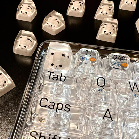 panda-customized-handmade-keycaps