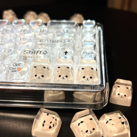 panda-customized-handmade-keycaps
