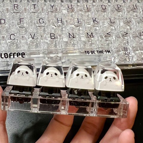 panda-customized-handmade-keycaps