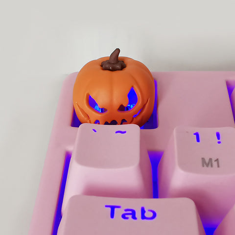 resin-translucent-3d-pumpkin-keycaps