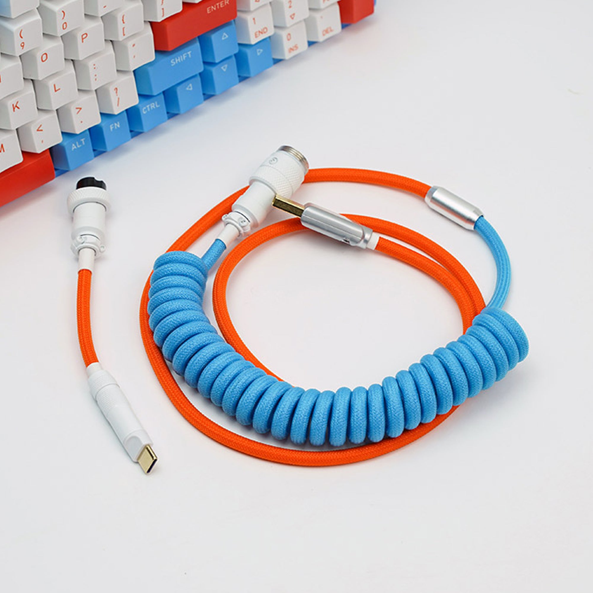 Cable Guide Keyboard Keyboard Cable Setup – Coiled Keyboard Cables: Enhance Your Setup with ...