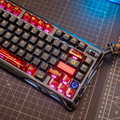 solar-system-cherry-profile-pbt-pc-red-shine-through-keycaps-set