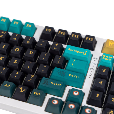 diy-keycaps-trick-or-treat-slime-marsh-pbt-keycaps-set-cherry-profile