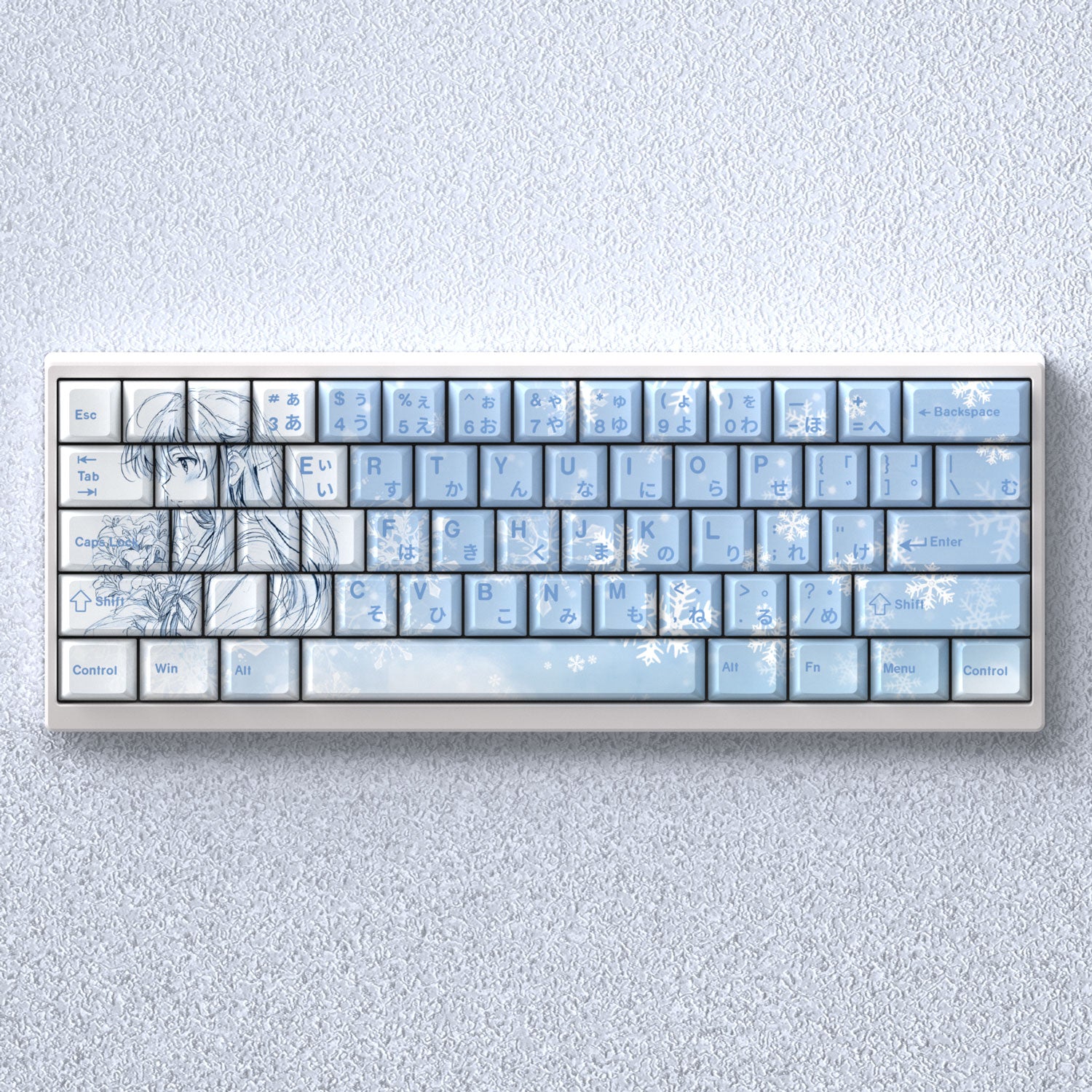 Yukino Yukinoshita Cherry Profile PBT Keycaps Set – KeyGeak