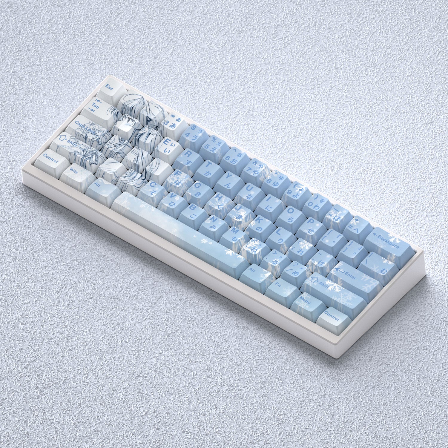 【⌘ゆきんこ⌘】 Yukino Yukinoshita Cherry Profile PBT Keycaps Set – KeyGeak