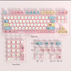 diy-keycaps-Calorie-Transparent-PBT-Mechanical-Keyboard-Keycaps-Set