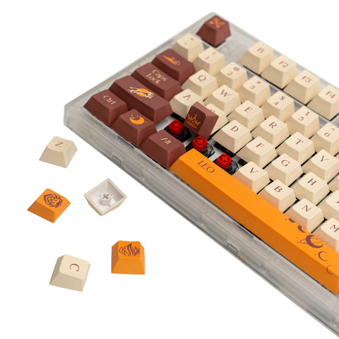 diy-keycaps-Leo-constellation-series-pbt-mechanical-keyboard-keycaps-set