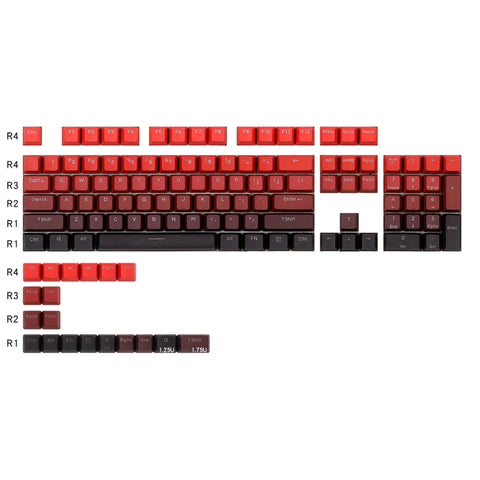 Red-Black-PBTBacklit-Keycaps-OEM-Profile-front-printed