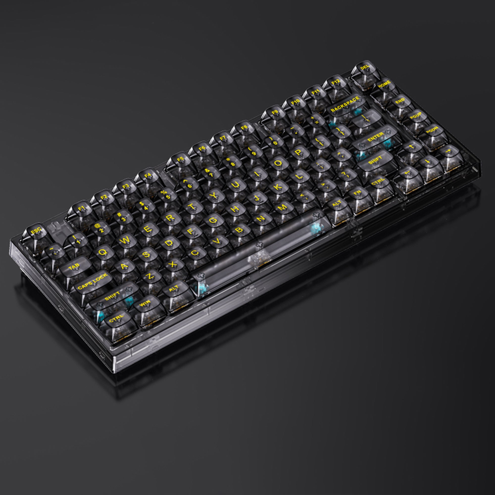 X75 Transparent Mechanical Gaming Keyboard – KeyGeak