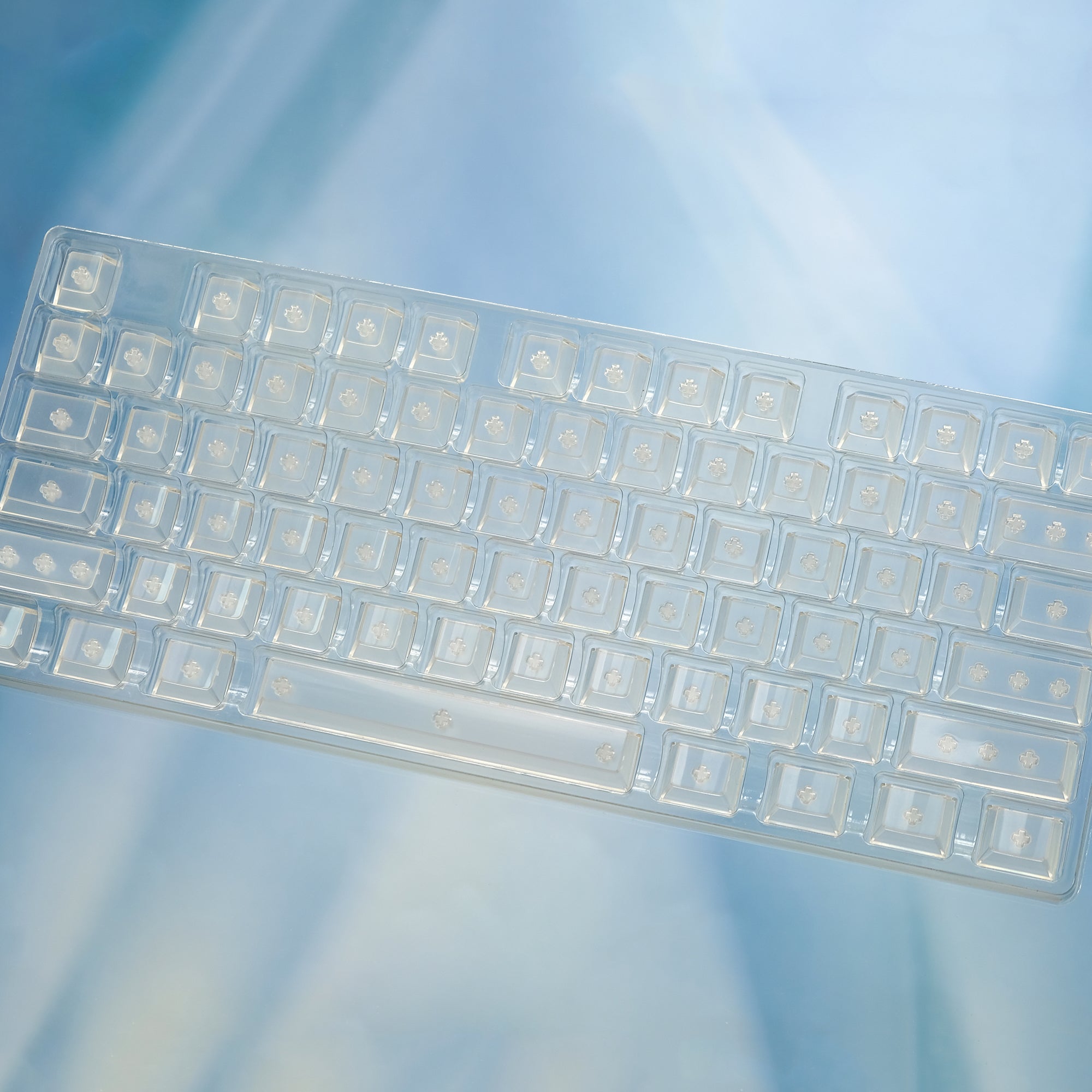 Keycaps Invisible Clear/Black Keycap Set (TRANSLUCENT) – KeyGeak