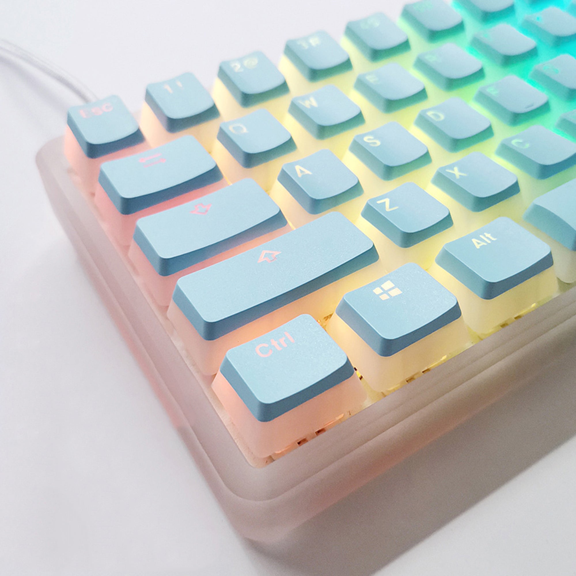PBT Pudding Keycaps Dual-layer keycap Set OEM Profile – KeyGeak