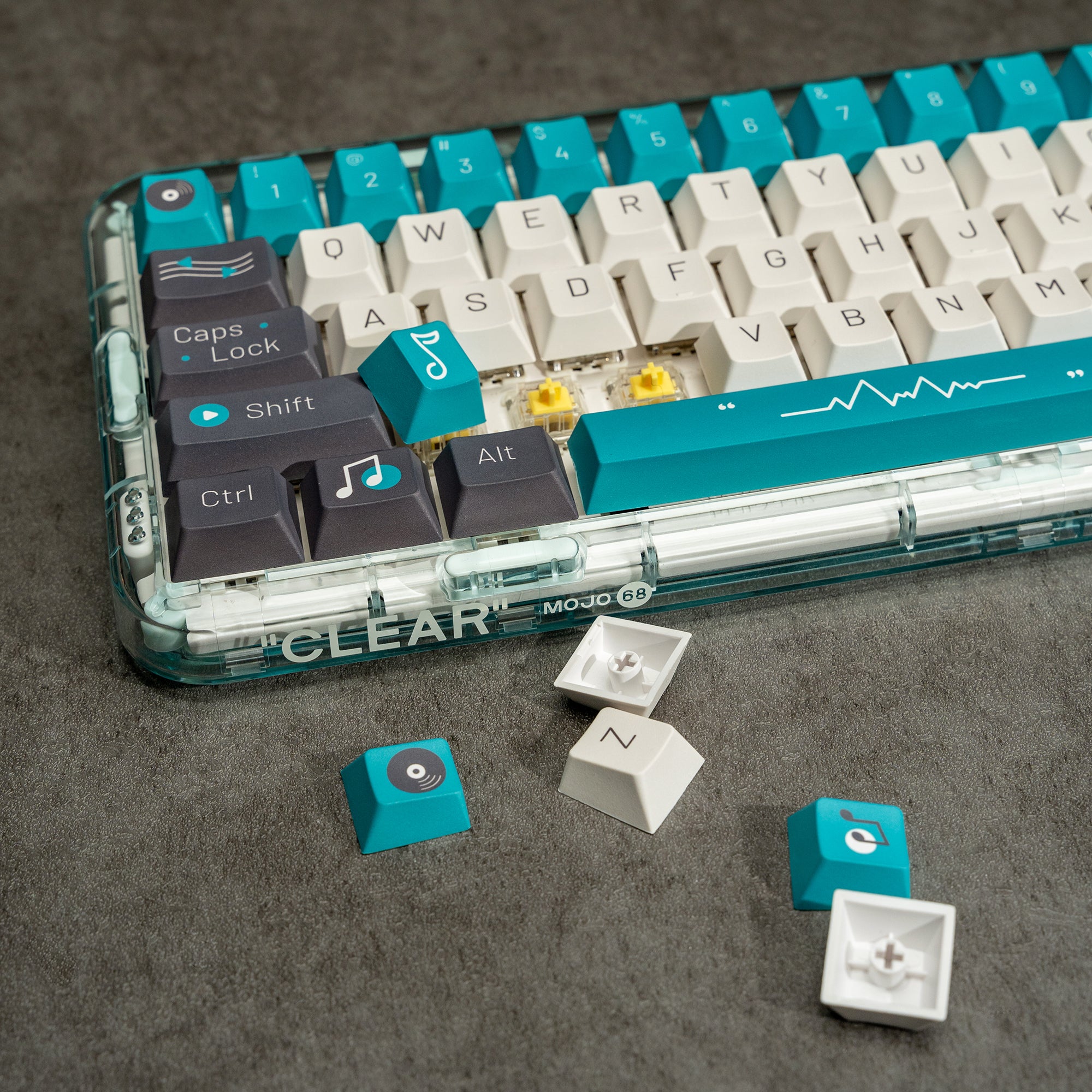 Musical Element PBT Tricolor Mechanical Keyboard Keycaps Set – KeyGeak