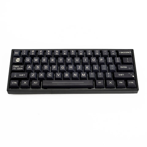customize-keycaps-Minimalist Black PBT Cherry Profile Keycaps - KeyGeak