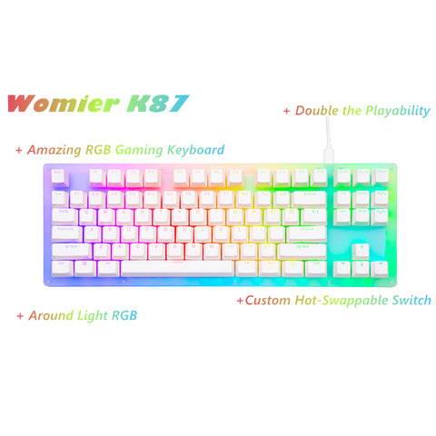 Womier 87 Keys Type-C Mechanical Gaming Keyboard